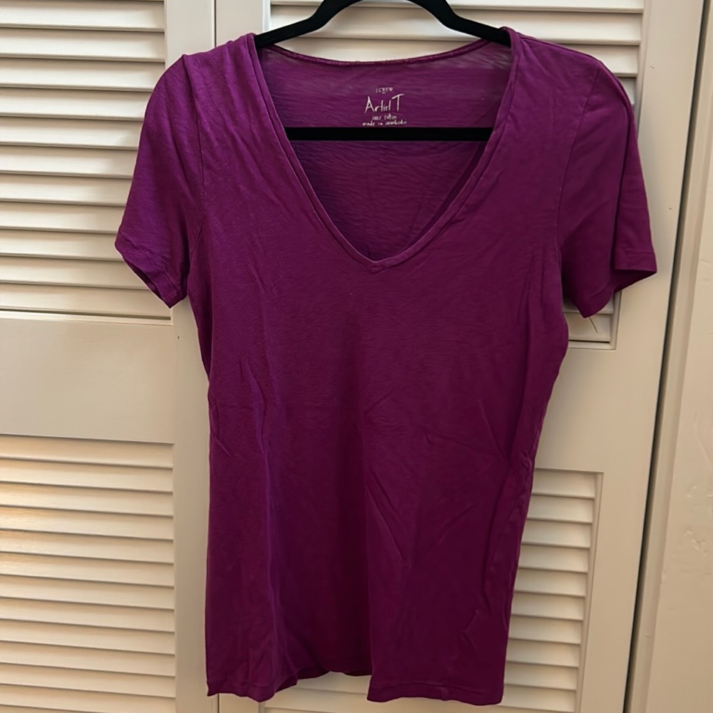 Jcrew artist T purple medium t shirt